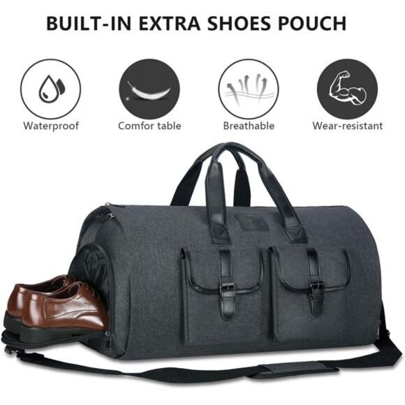 Carry on Garment Bag for Travel Convertible Garment Duffel Suit Bag - Picture 5 of 7